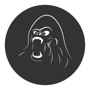 The gorilla vector illustration Stock Illustration