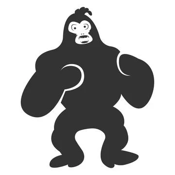 The gorilla vector illustration Stock Illustration
