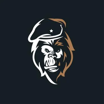 Gorilla vintage Stock Illustration
