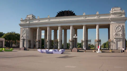 Gorky Park hyperlapse 库存影片 27786823