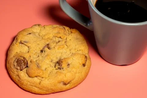 Gormet Cookie on a pink Background Stock Photos
