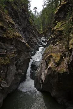 The Gorner Gorge Stock Photos