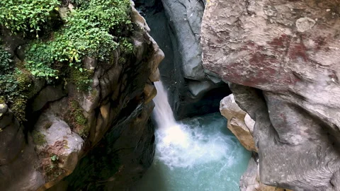 Gorner Gorge Waterfall in Zermatt Видео 230156365
