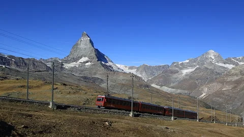 Gornergrat bahn Stock Footage 132421545