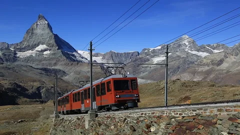 Gornergrat bahn Stock Footage 132421850