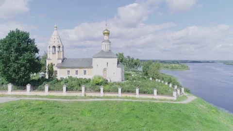 Gorodnya and Volga Stock Footage 78597056