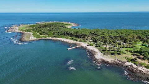 Gorriti Island In Punta Del Este In Maldonado Uruguay. Vídeo Stock 333161983