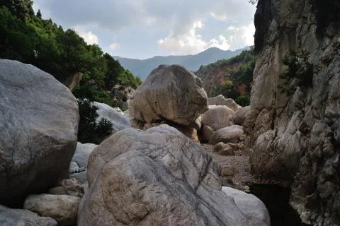 Gorropu canyon Stock Photos