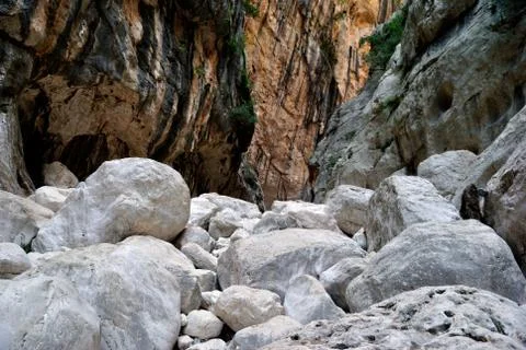 Gorropu canyon Stock Photos