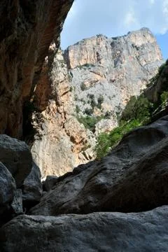 Gorropu canyon Stock Photos