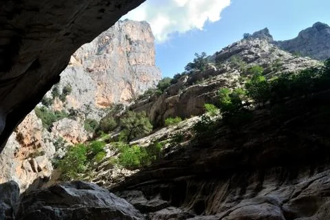 Gorropu canyon Stock Photos
