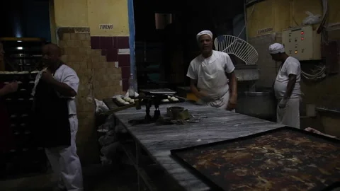 A Gorup Of Men Work In A Hot And Dark Barkey 스톡 동영상 247161311