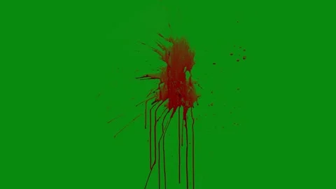 Gory Blood Hit Explosion Transparent Stock Footage 306038133