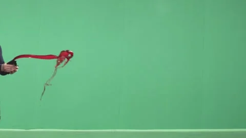 Gory Blood Squib Hit Compositing Element On Green Background Video stock 340203455
