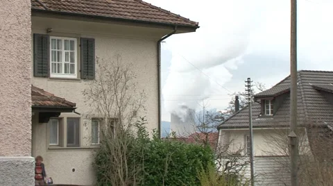 Gösgen Nuclear Power Plant 33 Stock Footage
