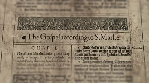The Gospel According To S.Mark Stock Footage 151038266