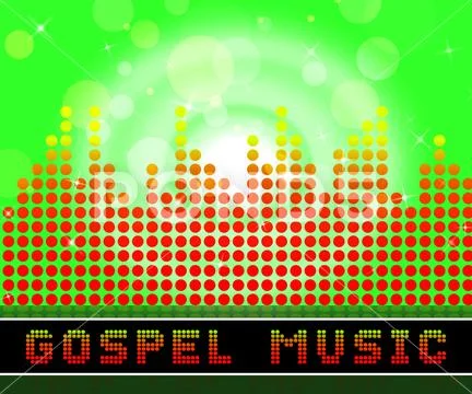 Gospel Music Shows Christian Teachings And Songs Stock Illustration