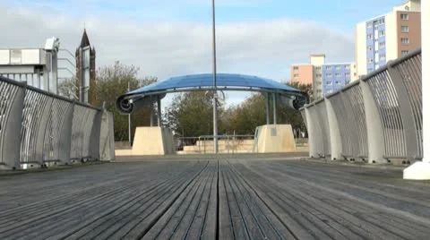 Gosport Marina Boardwalk Stock Footage