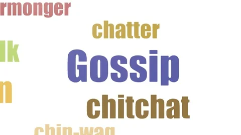 Gossip Animated Word Cloud On White Background Stock Footage 99620954