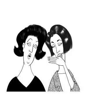 Gossip Stock Illustration