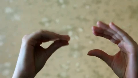 Gossip or conversation between two hands Stock Footage 72163480