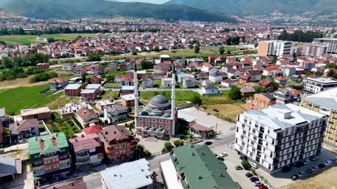 Gostivar Mosque (Aerial View) Stock Footage 285115867