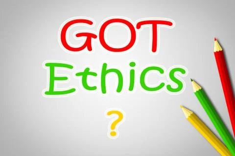 Got ethics concept Stock Illustration