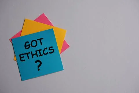 GOT ETHICS. The concept of morality, self-development. Guide to everyday actions 스톡 사진