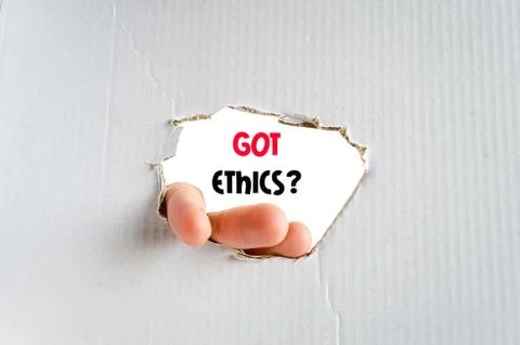 Got ethics text concept Stock Photos