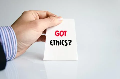 Got ethics text concept Stock Photos