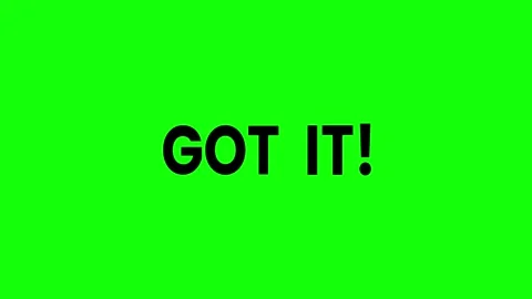Got It text animation  bouncing typography motion graphic Stock Footage 330454705