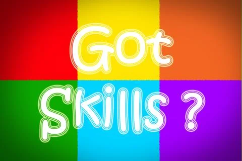 Got skills concept Stock Illustration