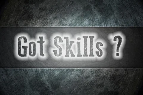 Got skills concept Stock Illustration