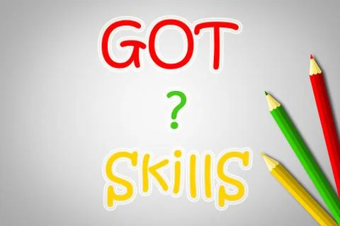 Got skills concept Stock Illustration