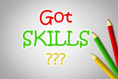 Got skills concept Stock Illustration