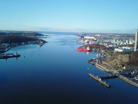 Göteborg Harbour Video stock 82126361