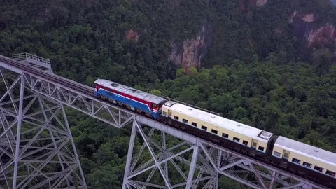 Goteik viaduct Stockbeeldmateriaal 81319133