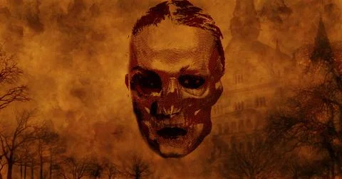 Goth Face Stock Illustration