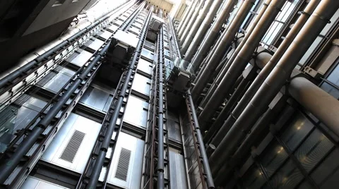 Gotham City elevators Stock Footage