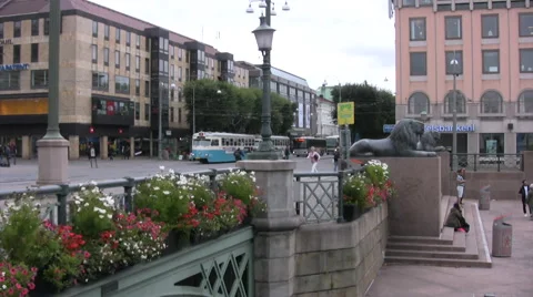 Gothenburg central precinct area Video stock 55702895