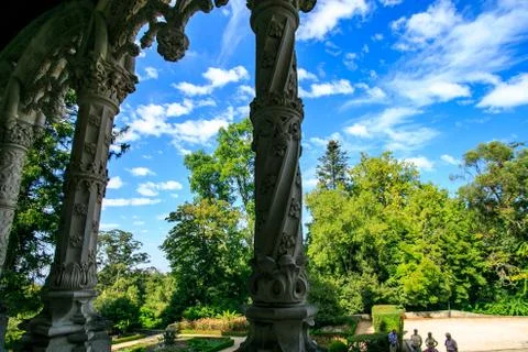 Gothic arcades Stock Photos