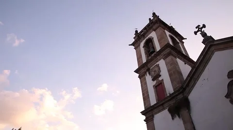 Gothic architecture Cathedral Sé Vila Real Church of Saint Domingos Portugal Stock Footage 64739310