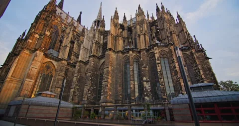 Gothic architecture Cologne Cathedral Germany cityscape tourism 库存影片 344243716