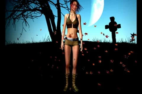 GOTHIC BLUE FALL 2 Stock Footage 8959340