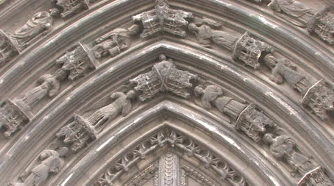 Gothic Bordeaux Stock Footage 24975239