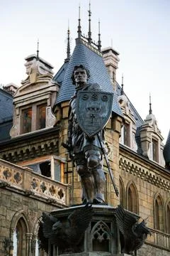 Gothic castle exterior Stock Photos