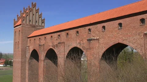 Gothic castle of the Teutonic knights 스톡 동영상 106467941