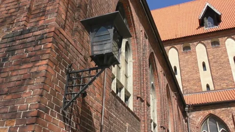 Gothic castle of the Teutonic knights Stock Footage 106467950