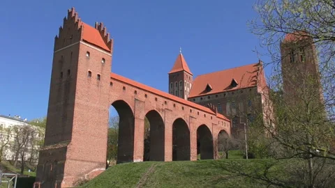 Gothic castle of the Teutonic knights 스톡 동영상 106468007