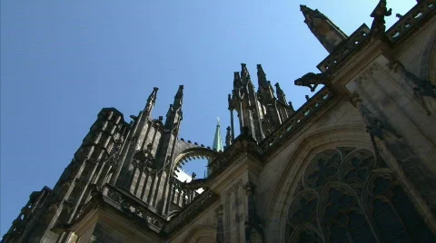 Gothic cathedral Stock Footage 495752